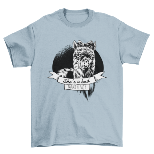 Alpaca Mom T-Shirt Design