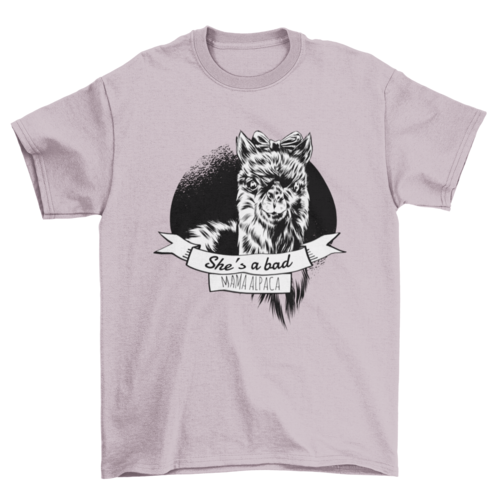 Alpaca Mom T-Shirt Design