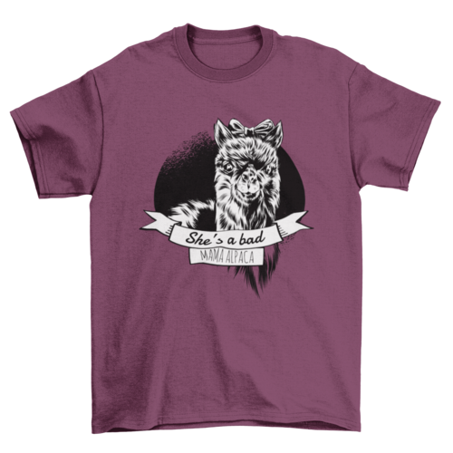 Alpaca Mom T-Shirt Design
