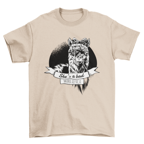 Alpaca Mom T-Shirt Design