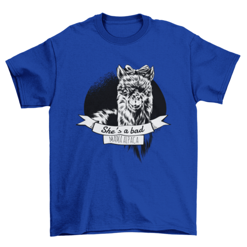 Alpaca Mom T-Shirt Design