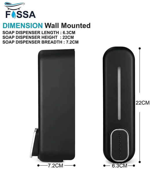 350 ml Wall Mounted Black manual Soap Dispenser
